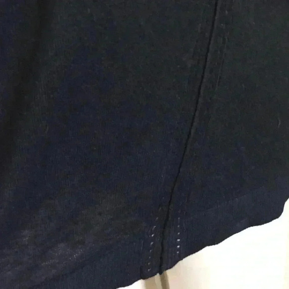 Loft Basic Black Scoop Neck Wool Blend Sweater - Picture 3 of 7